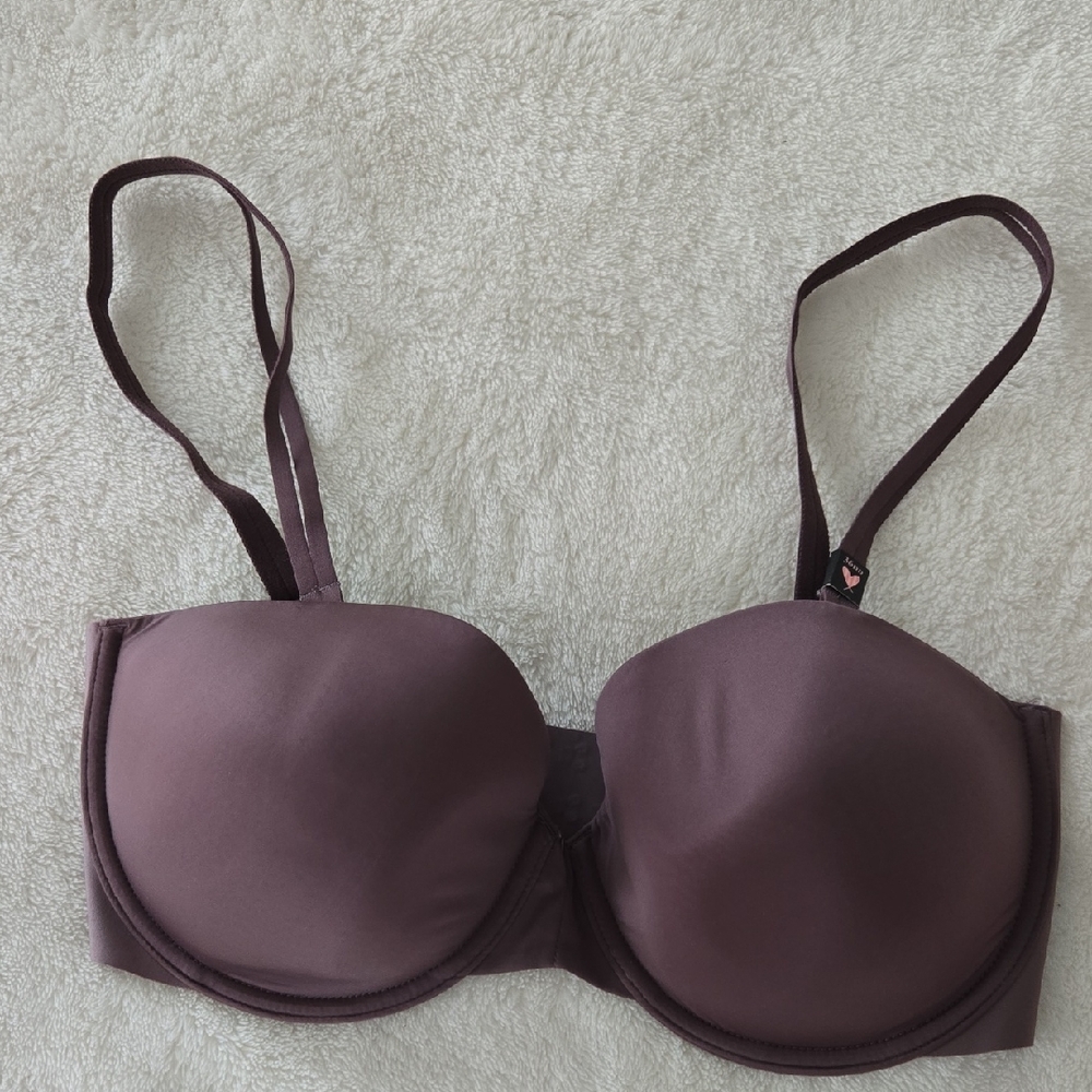 Victorias Secret Multi War Purple Strapless Bra 36DD